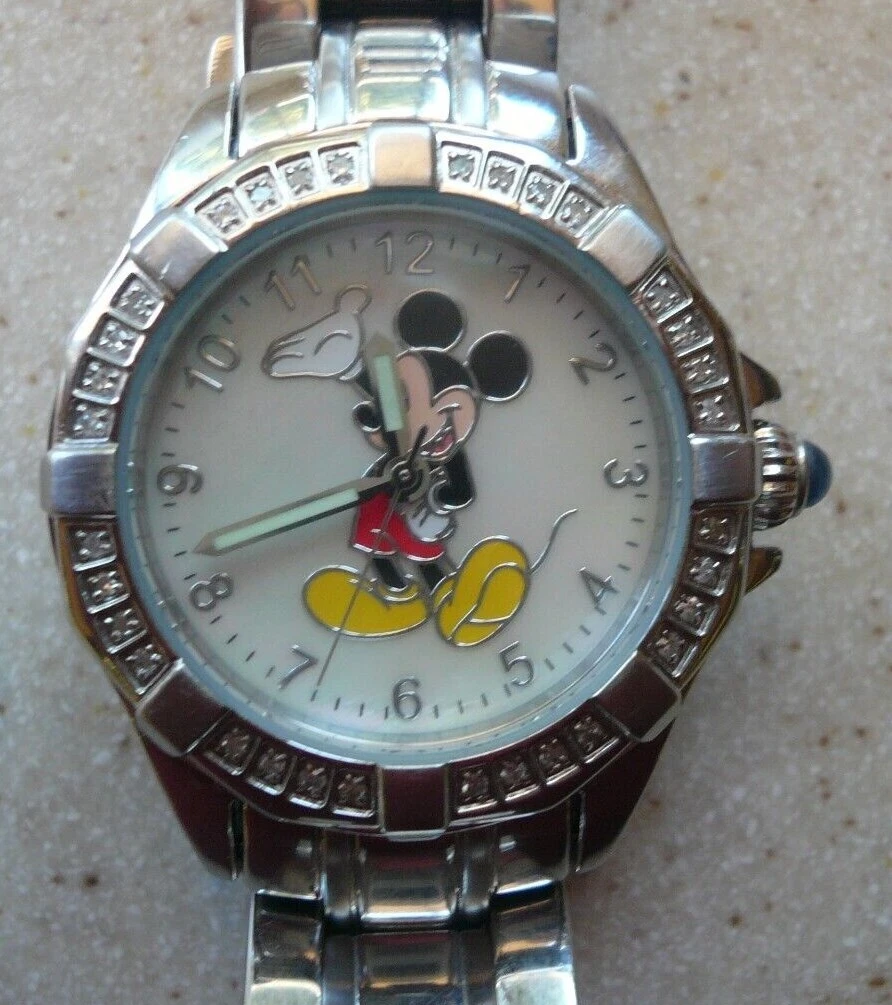 Diamond mickey mouse watch Clearance