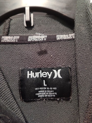 Hurley Pullover Hoodie Youth 14/16 H20 Dri Boys Green Black - Picture 4 of 8