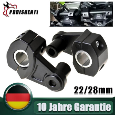 2x 22/28mm Lenkererhöhung Lenker Riser Universal Lenkerbefestigung Motorrad ATV
