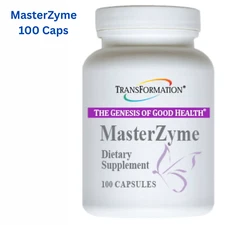 Qty 3 Transformation Enzymes MasterZyme Support Hormone Balance 100 Caps