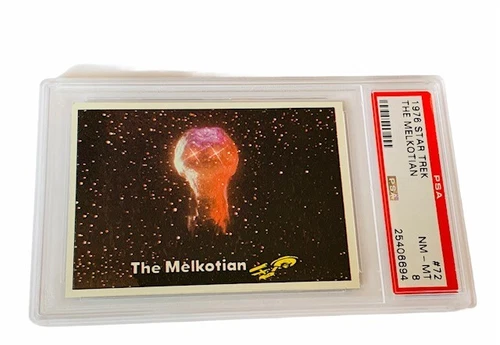 Star Trek Trading Card Captains Log 1976 Topps PSA 8 The Melkotian Doc Holliday