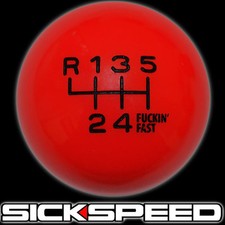 Redblack Fing Fast Shift Knob For 6 Rul Speed Short Throw Shifter 12x1.25 S16
