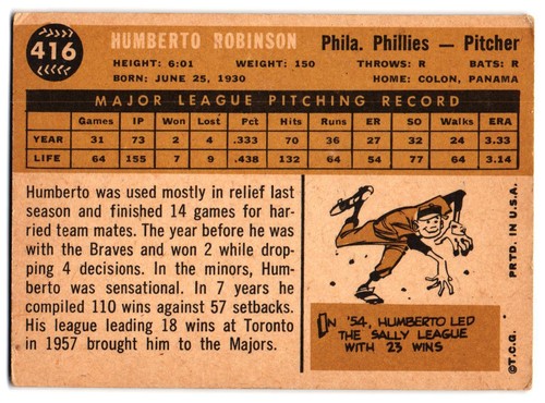 1960 Topps Baseball Cards #198-571 Pick a Card - Bild 383 von 489