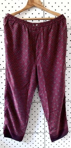 Vintage 80s GIANNI VERSACE Intimo Men Silk Pajamas Burgundy/Green Print Size 50 - Picture 6 of 16