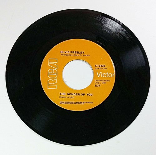 Elvis Presley The Wonder Of You Mama Liked Roses Record 45 7in Vintage RCA - Picture 3 of 4