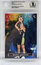 Maddy Siegrist Signed 2023 Panini Origins WNBA #90 RC Blue /75 BAS Autograph 10 Maddy Siegrist Signed 2023 Panini Origins WNBA #90 RC Blue /75 BAS Autograph 10