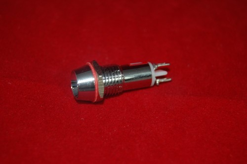 5Pcs 12V AC/DC Panel Cutout 10mm Metal Yellow LED Indication Signal ...