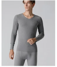 Mens Thermal Underwear Set Microfiber Soft Long Johns Warm Base Layer Top Bottom