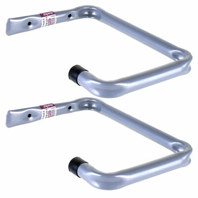 2 x AUFBEWAHRUNG WANDHAKEN STARKE METALLLEITER FAHRRADHAKEN 160 mm GARAGENSCHUPPENHALTERUNG