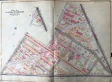 1904 OCEAN HILL BROOKLYN NY EASTERN PARKWAY ROCKAWAY AV TO BROADWAY ATLAS MAP