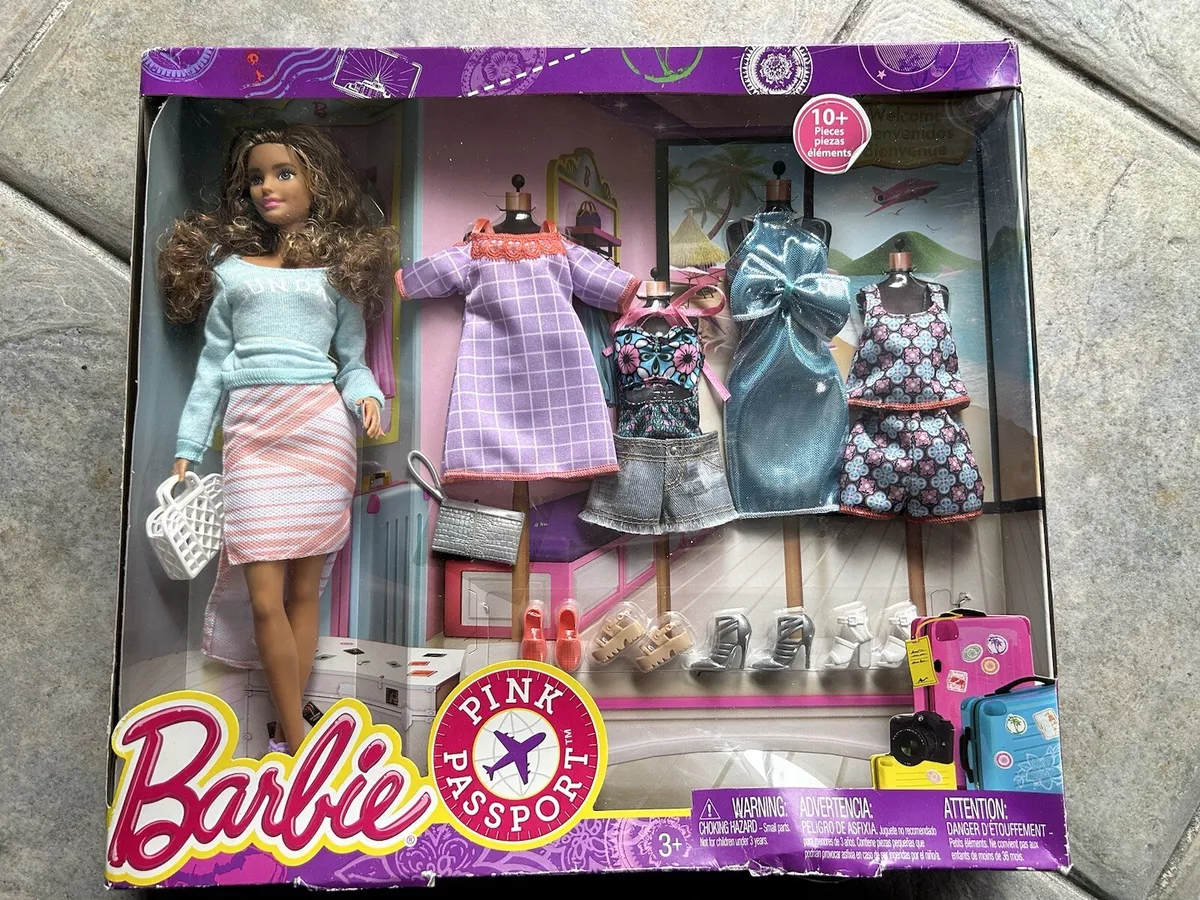 Barbie pink best sale passport set