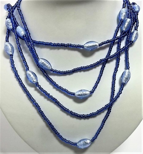 Collana Donna Monet Antica Murrina Vetro di Murano Made in Italia Art v571 - Foto 3 di 7
