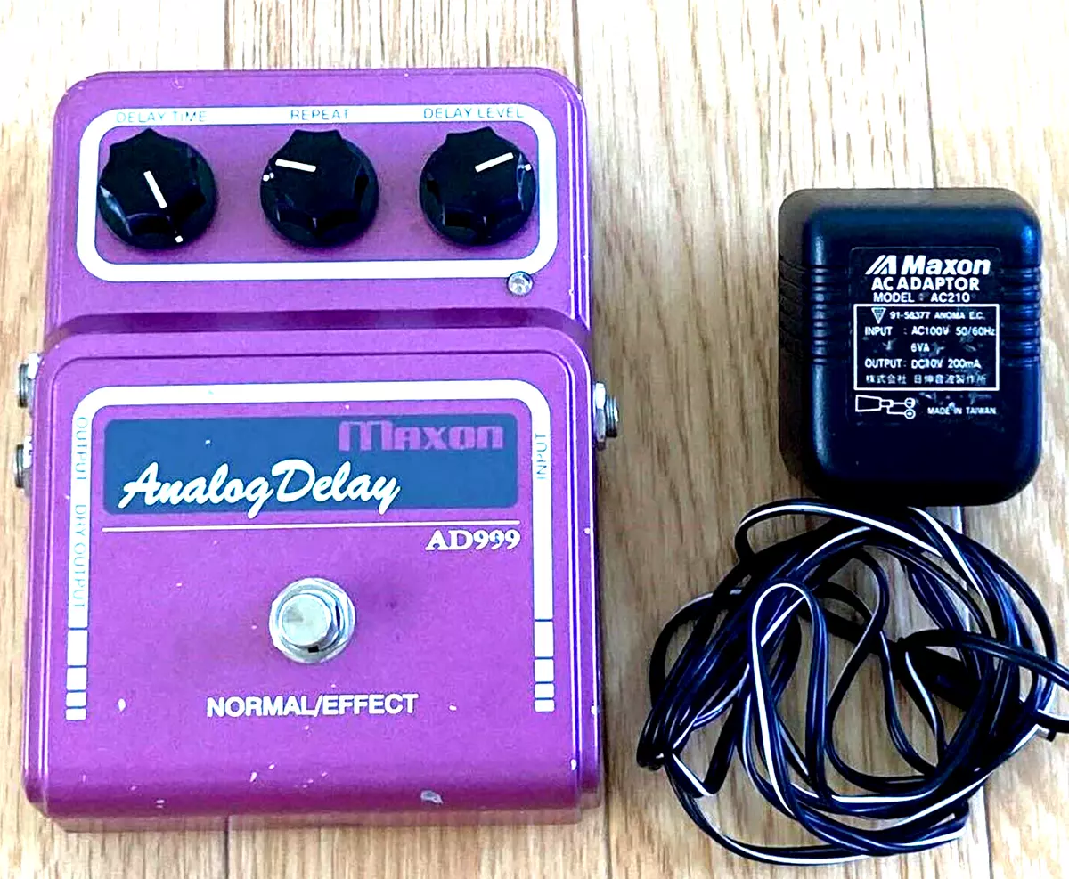 Maxon AD-999 Analog Delay Guitar effect pedal W/Ac adapter Tested w/AC  adaptor