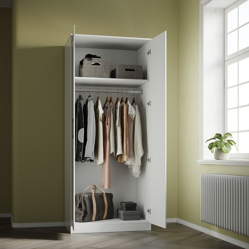 Bedroom Furniture Set Wardrobe Chest Of Drawer Bedside Cabinet White High Gloss - Picture 11 of 44