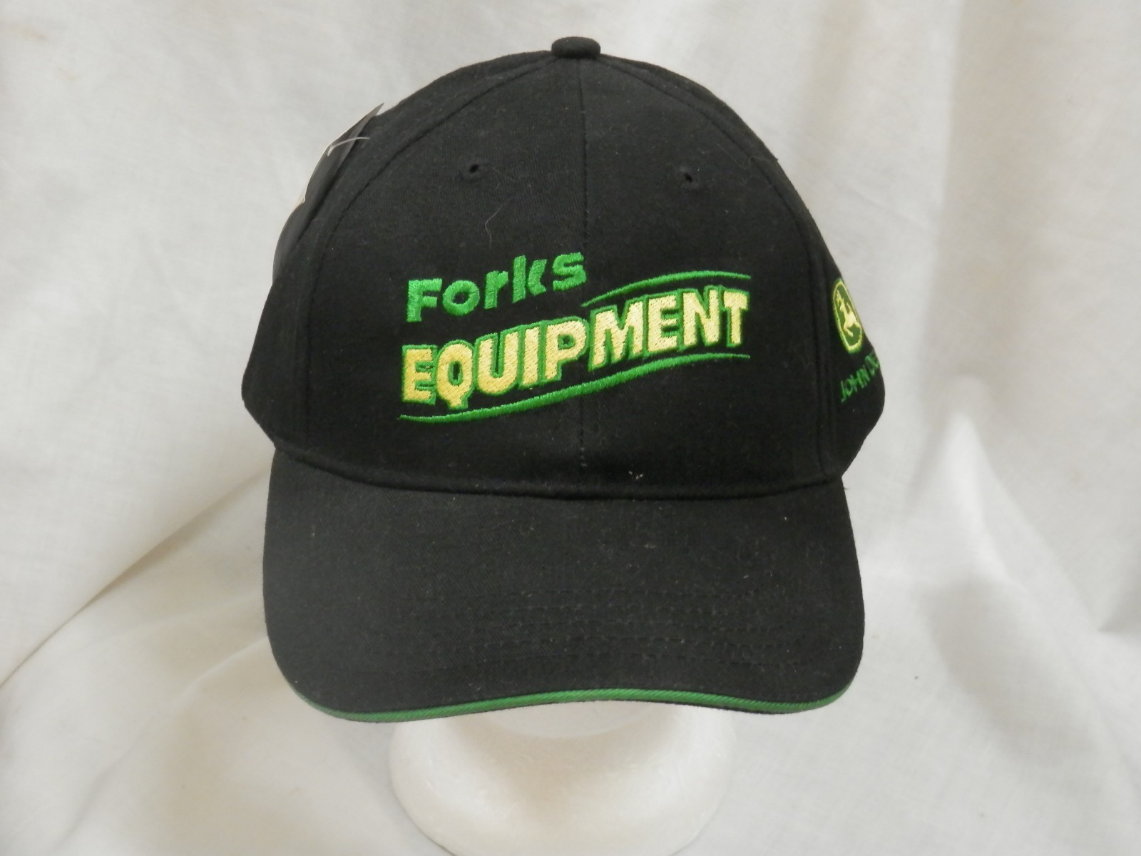 trucker hat baseball cap FORKS EQUIPMENT retro style curved brim nice vintage