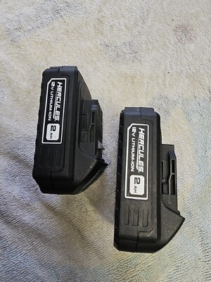 HERCULES 12V 2Ah 2-Pack Lithium-Ion Compact Lightweight Battery (new out of box)