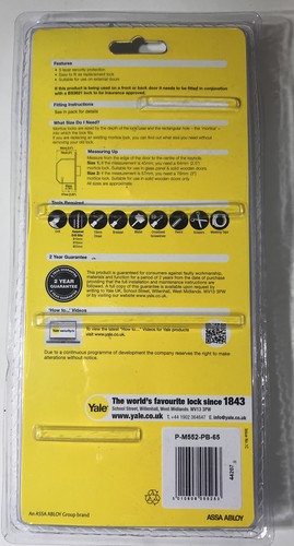 YALE 5 palancas DEADLOCK, 64 mm (2,5"") compatible con todas las marcas de bloqueo. - Imagen 4 de 5