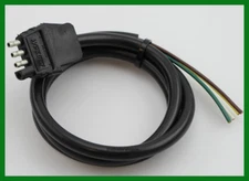 Trailer End Light Wiring Harness Bonded Flat 4 Way Pole Pin Connector 4 Ft. Long