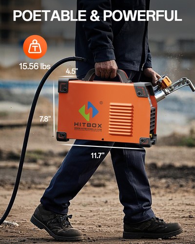HITBOX TIG WELDER AC DC PULSE TIG HF TIG ALUMINUM WELDING MACHINE & FOOT PEDAL - Picture 5 of 11