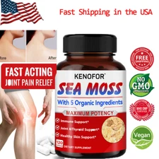Sea Moss with 5 Organic Ingredients Capsules Support Skin Joint & Thyroid Health