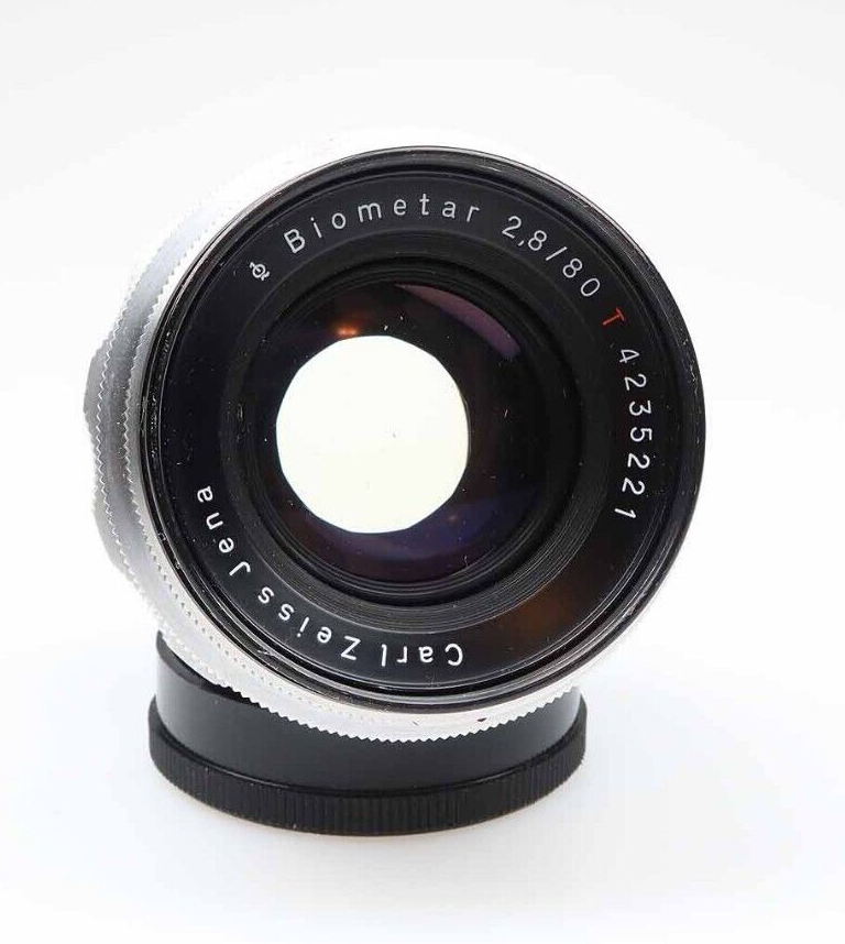 Carl Zeiss Biometar 80mm red T Objektiv lens M42 Anschluss
