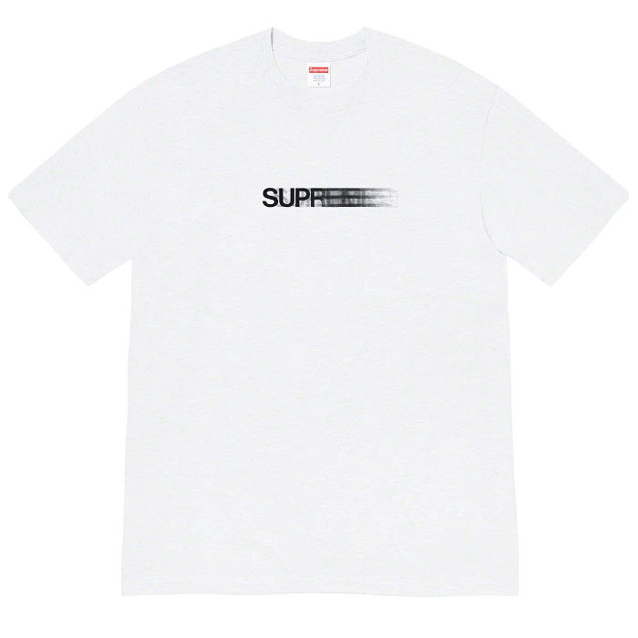 T shirt en coton gris homme Supreme NY SCELLÉ Motion Logo M DS SS20 AUTHENTIQUE neuf avec étiquette