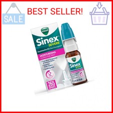 Vicks Sinex Severe Nasal Spray with Moisturizing Ultra Fine Mist, Decongestant f