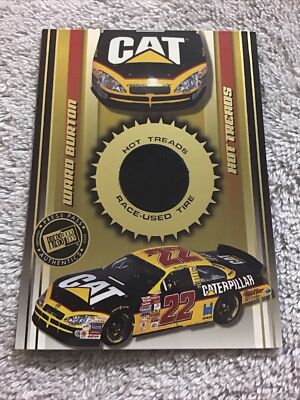 2002 Press Pass WARD BURTON #22 Caterpillar Hot Treads Race Tire #d