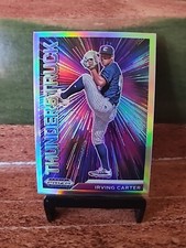 Irving Carter 2021 Prizm Draft Picks Thunderstruck Silver Prizm #T-IC Blue Jays