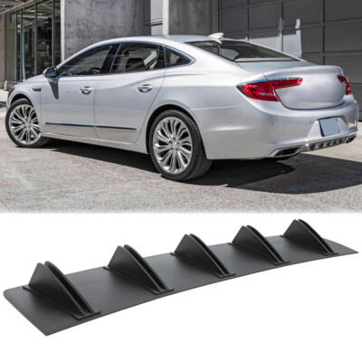 Rear Bumper Diffuser 10 Fins Spoiler Lip Splitter For Buick Lacrosse 2005-2019