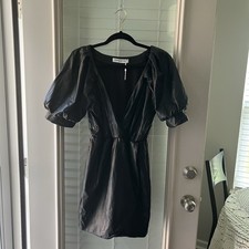 Amanda Uprichard Mini Dress Small Faux Leather