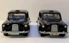 Lot of (2) Vintage Dinky Toys - Austin Taxi 284 Black Cab With Driver