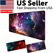 Extended Gaming Mouse Pad Desk Keyboard Mat Large Size 800MM X 300MM 31x12