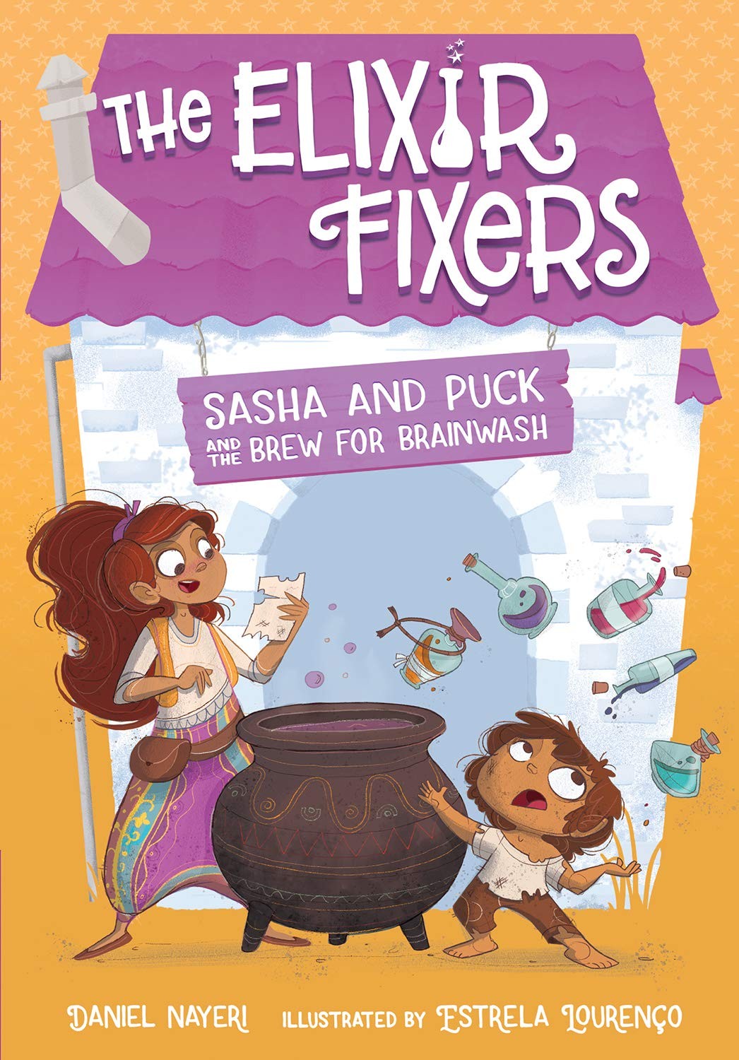 Sasha and Puck and the Brew for Brainwash by Daniel Nayeri (2020, Hardcover) - Image 4