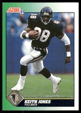 1991 Score #257 Keith Jones Atlanta Falcons Football Card