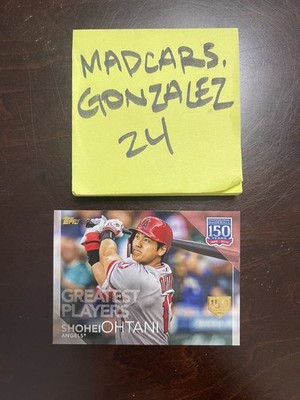 2019 Topps Shohei Ohtani Greatest Players 150 Years Gold SSP /150 #150-38
