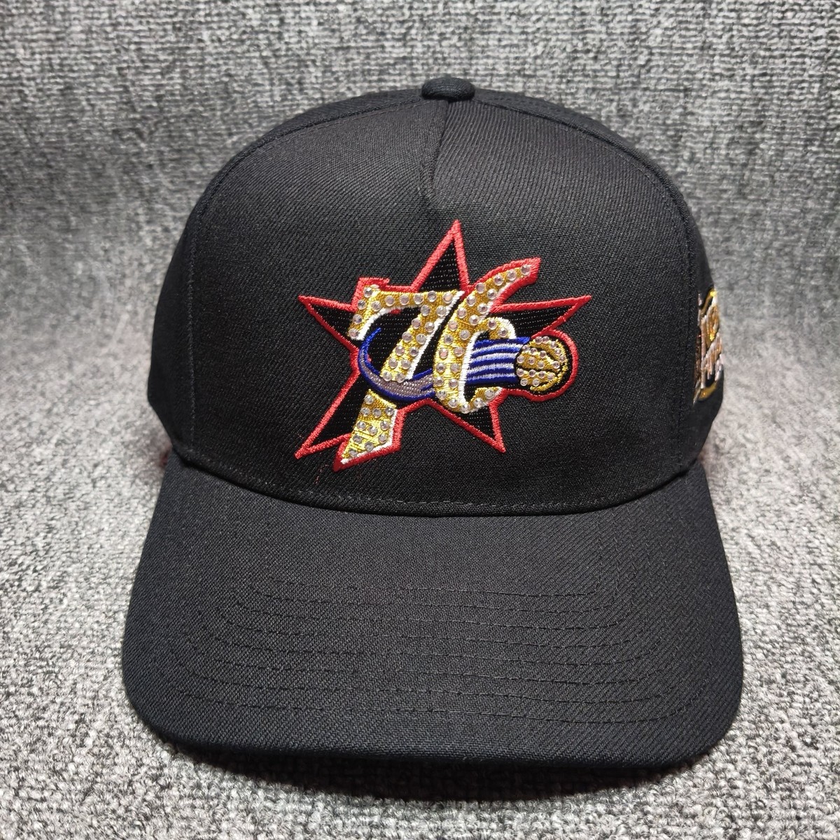 Mitchell & Ness Philadelphia 76ers NBA Finals 2001 Snapback Hat Black