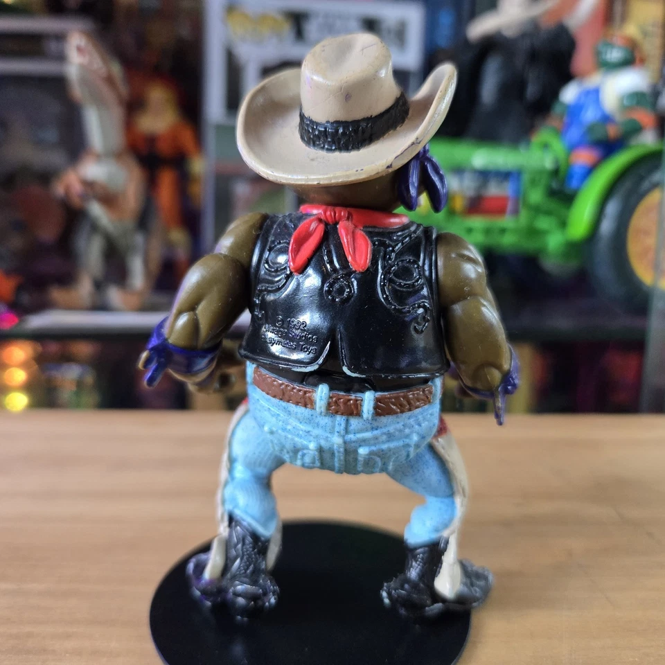TMNT Wacky Wild West Crazy Cowboy Don Action Figure Missing Belt Vintage 1992 - Image 4 of 4