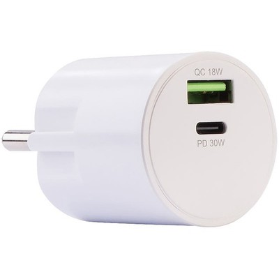 revolt USB-Netzteil mit USB-C PD bis 30 Watt und Quick Charge bis 18 Watt