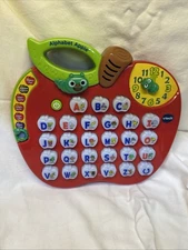 VTech LIGHT-UP ALPHABET APPLE Interactive Educational Time + ABC's Toy w/ Sound
