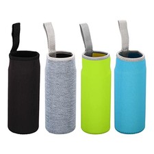 Water Bottle Sleeve, Neoprene Insulated Bottle Bag Black, Green, Blue, Gray