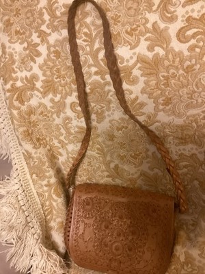 Echt Leder Tasche Handgefertigt Handmade Bag Henkeltasche Schultertasche TOP