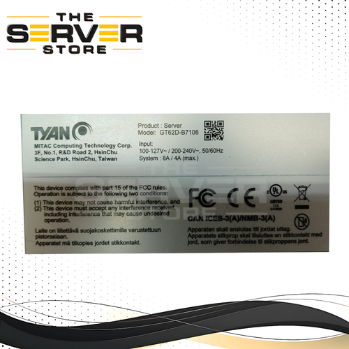 Tyan GT62D-B7106 2x Gold 6146 3.2GHz 12C 384GB 2x 960GB NVMe CX4421A Rails - Picture 4 of 4