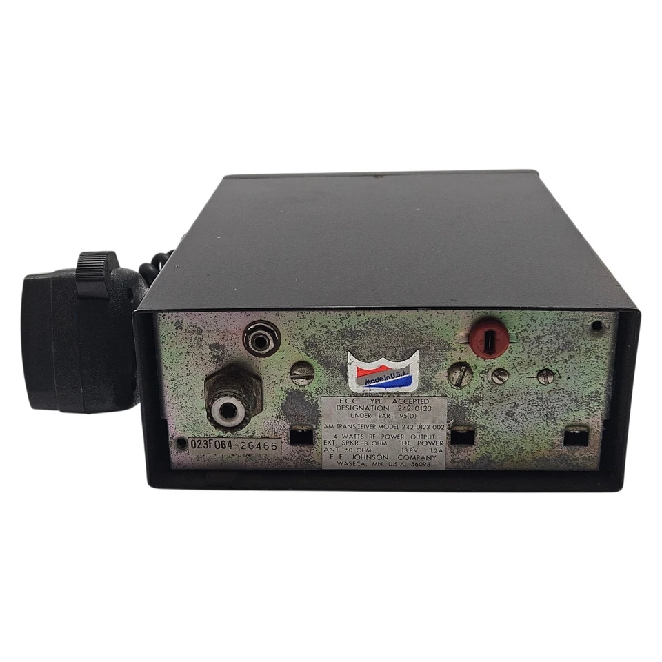 Radio AM CB Johnson Messenger 123A 23 canales para camión/automático ~ sin probar sin cableado Foto 4 de 4