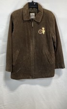 Giacca pelle scamosciata uomo vintage Y2K Disney Store Winnie The Pooh marrone XL