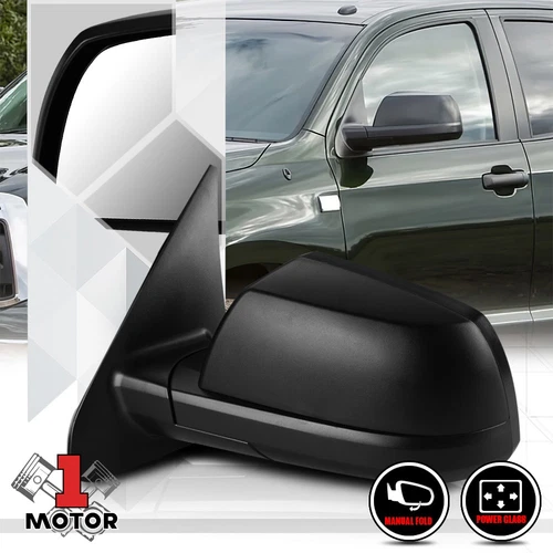 [L]Driver Side Power Foldable Replacement Mirror for 07-13 Toyota Sequoia/Tundra