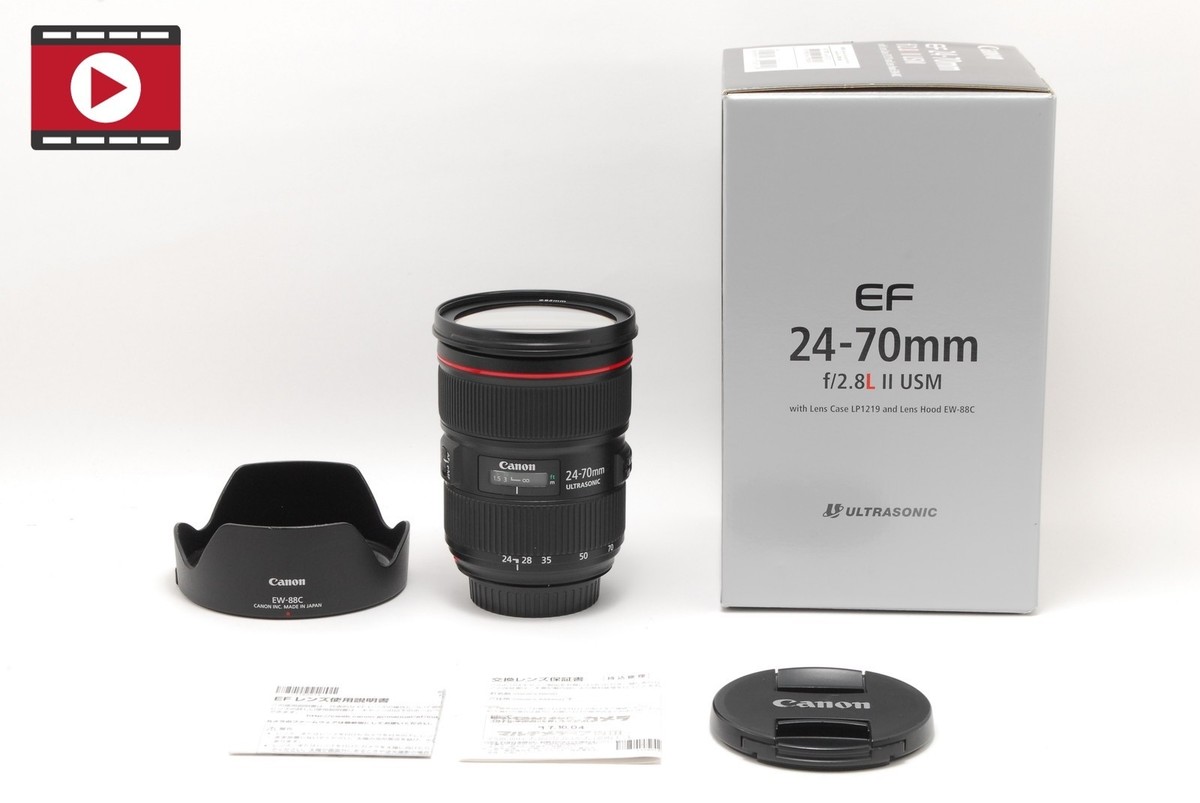 ▶️[MINT+ in BOX] Canon EF 24-70mm f2.8 L II USM Zoom AF Lens w