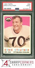 1959 TOPPS ERNIE STAUTNER #69 PSA 9 ONLY 5 HIGHER CENTERED