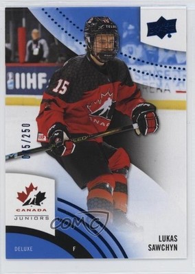 2025 Upper Deck Team Canada Juniors Deluxe 65/250 Lukas Sawchyn #24 1os2