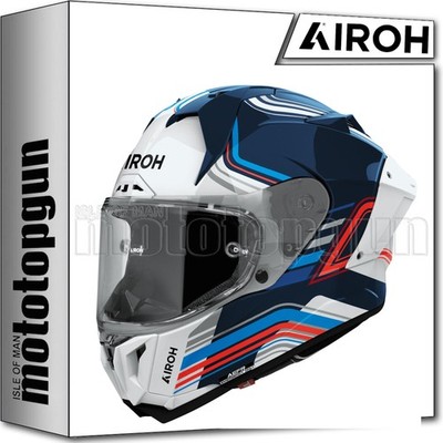 AIROH FULL FACE MOTORCYCLE HELMET GP800 GP8H38 HURRICANE GLOSS L